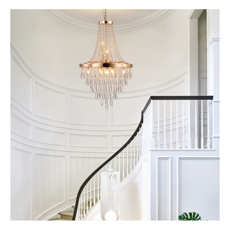 1 - Light Chandelier, Gold