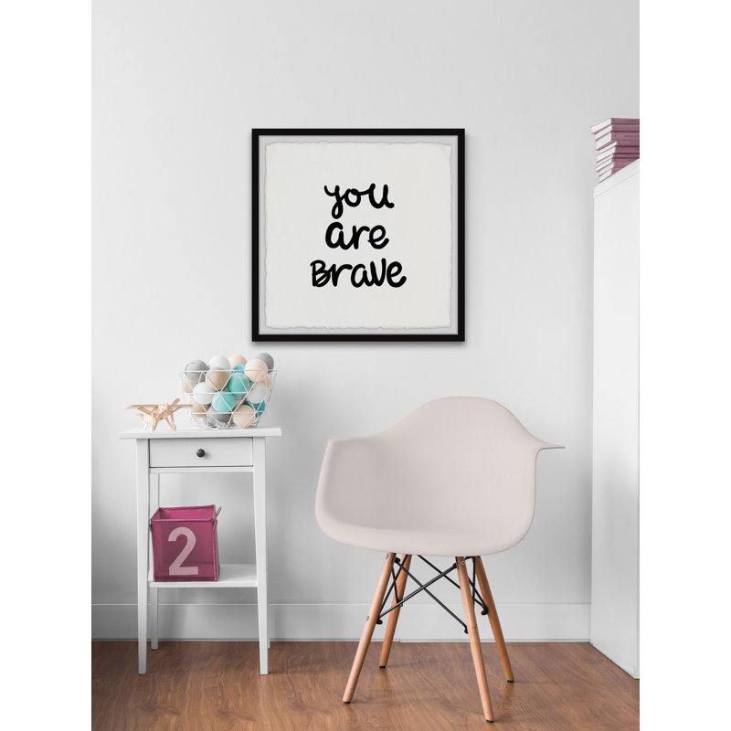 «Bove You Are Brave», reproduction encadrée, H 24 po x l 24 po x 1,5 po