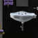 WS Bath Collections Contea 18.9'' Glossy White Ceramic Rectangular Bathroom Sink with Overflow