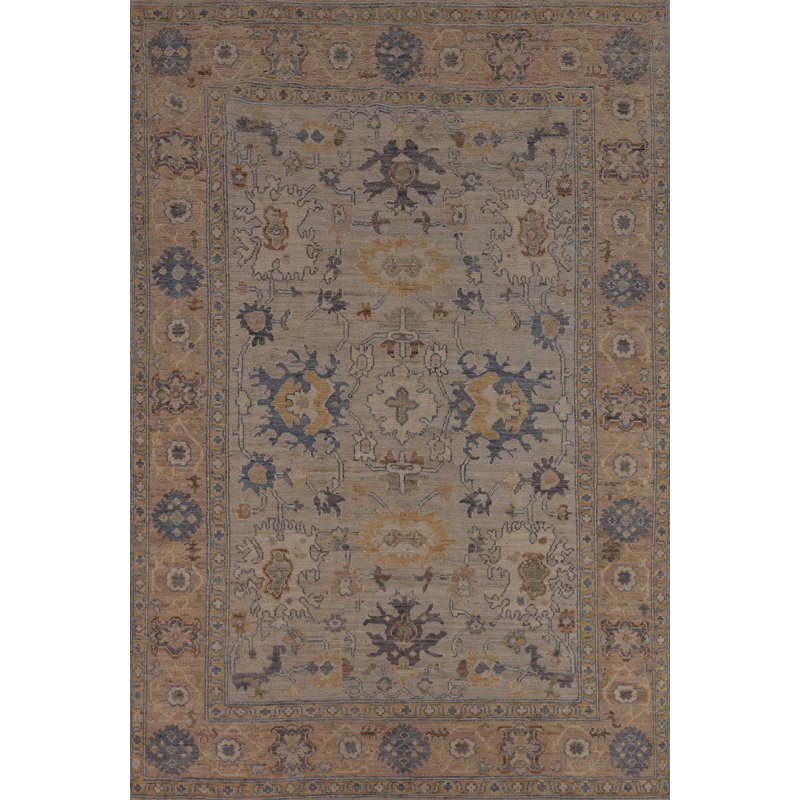Vegetable Dye Oushak Oriental Area Rug 6