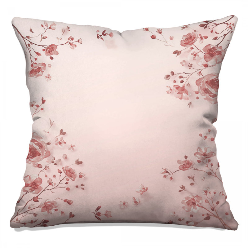 Coussins roses, 20 po x 20 po