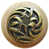 Laiton antique, bois naturel