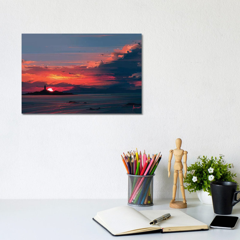Close To The Sun by Alena Aenami - Wrapped Canvas Painting, 20.32 cm H x 30.48 cm W