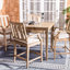 Samya Square Eucalyptus Outdoor Bar Table , 44'' in. W 44'' in. D