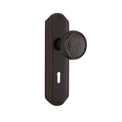 Deco Plate with Decorative Keyhole and Craftsman Door Knob