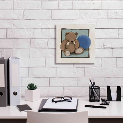 Redwood Rover «Teddy Bear And Ball» par Graphinc, estampe numérique sur toile