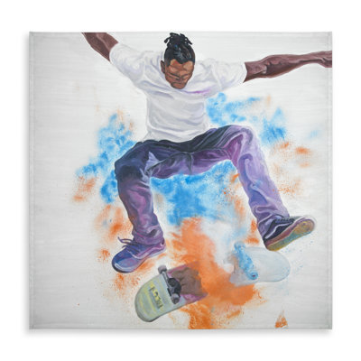 Blue Skater Tablecloth - Sports & Games Decor | Indoor/Outdoor
