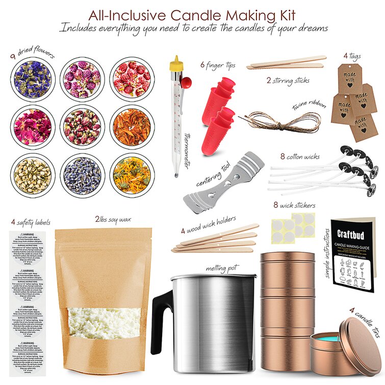 CraftBud Scented Candle Accessories & Reviews