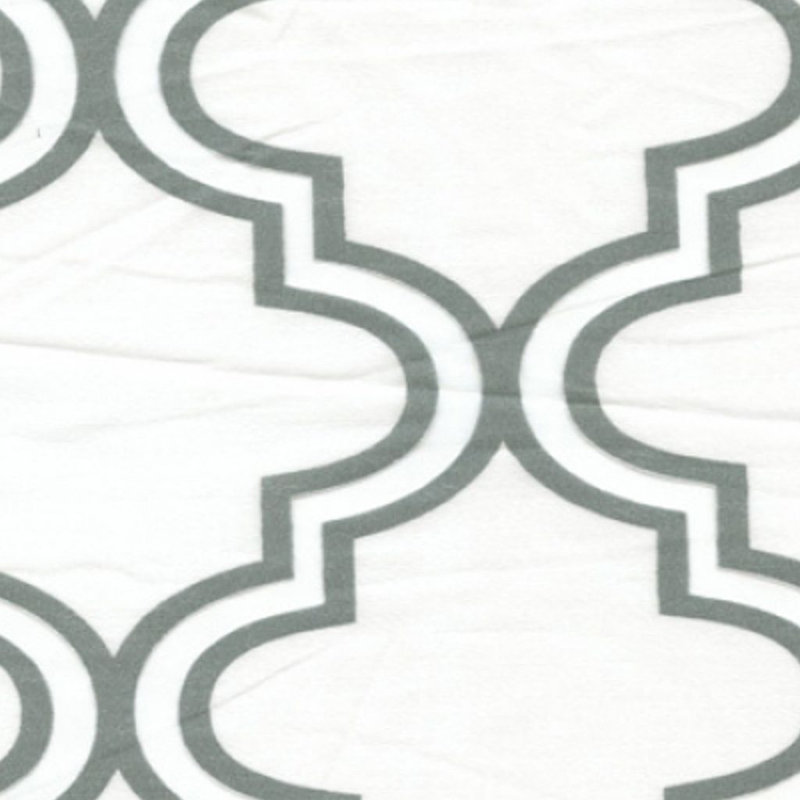 Wesco Fabric, Silver/White