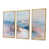 Toile avec cadre flottant or