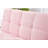 71" Convertible  sofa bed futon with gold metal legs teddy fabric (Pink)