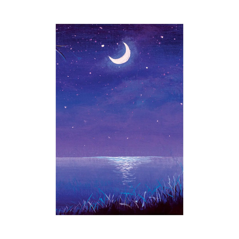 Night Seascape by Valery Rybakow - Wrapped Canvas Gallery-Wrapped Canvas Giclée, 66.04 cm H x 45.72 cm W x 3.175 cm D