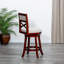 Tabouret de comptoir 1 pièce 23 po x 23 po x 39,75 po cerise - conception pivotante