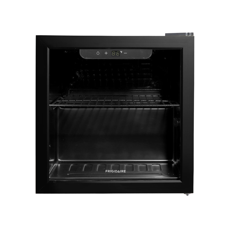 Frigidaire 1.3 cu. ft. 36L Glass Door Beverage Refrigerator, Mini Fridge with 47 Can Capacity, Touch Controls, Adjustable Shelves, LED Lighting & Quiet Compressor Cooling