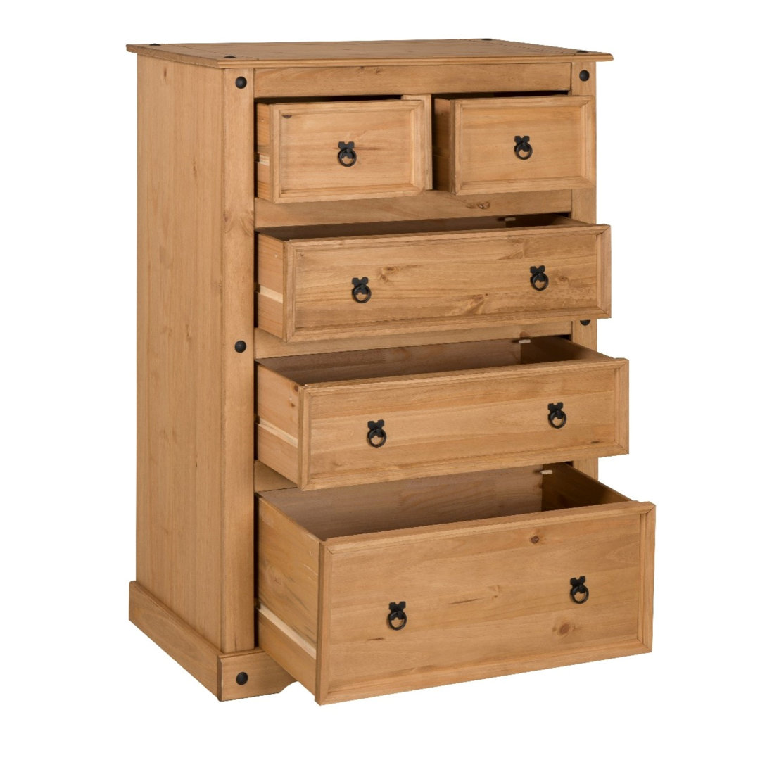 Palmea 82cm W 5 - Drawer Chest of Drawers