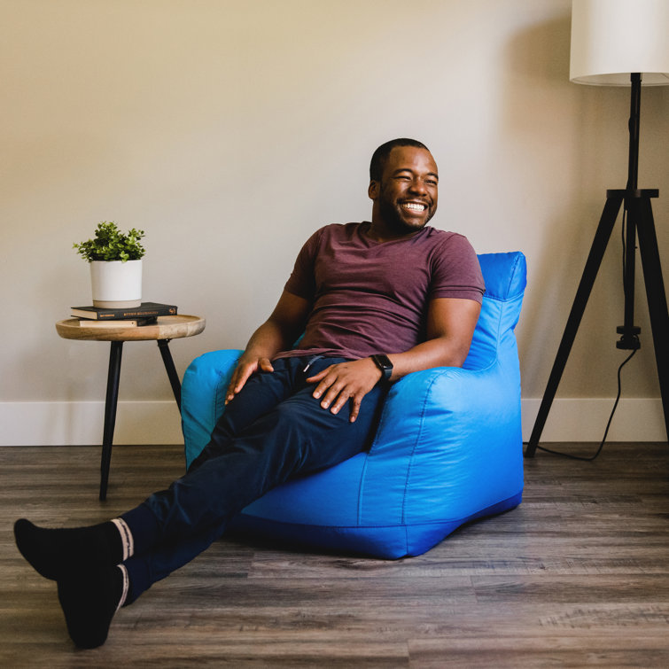 Papasan Chair Big Joe Dorm Bean Bag Chair, Stretch Limo Black