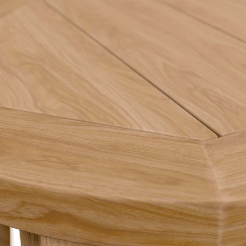 Brisbane Natural Teak Wood Outdoor Patio Side Table