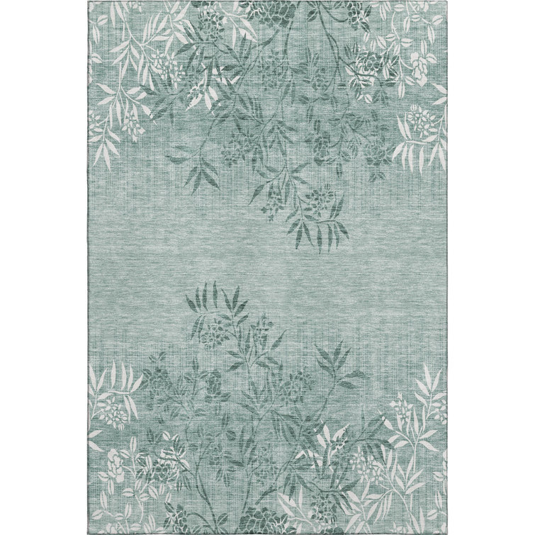 Premium Machine Washable Prisco Sage Rug