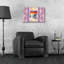 «Sunset Chair Palm» par James Mazzotta, art mural en verre acrylique-2140178987