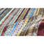 Tapis bleu et rouge noué à la main de haute qualité