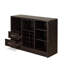 Armoire de rangement, armoire à vin, armoire d'appoint en bois avec rangement