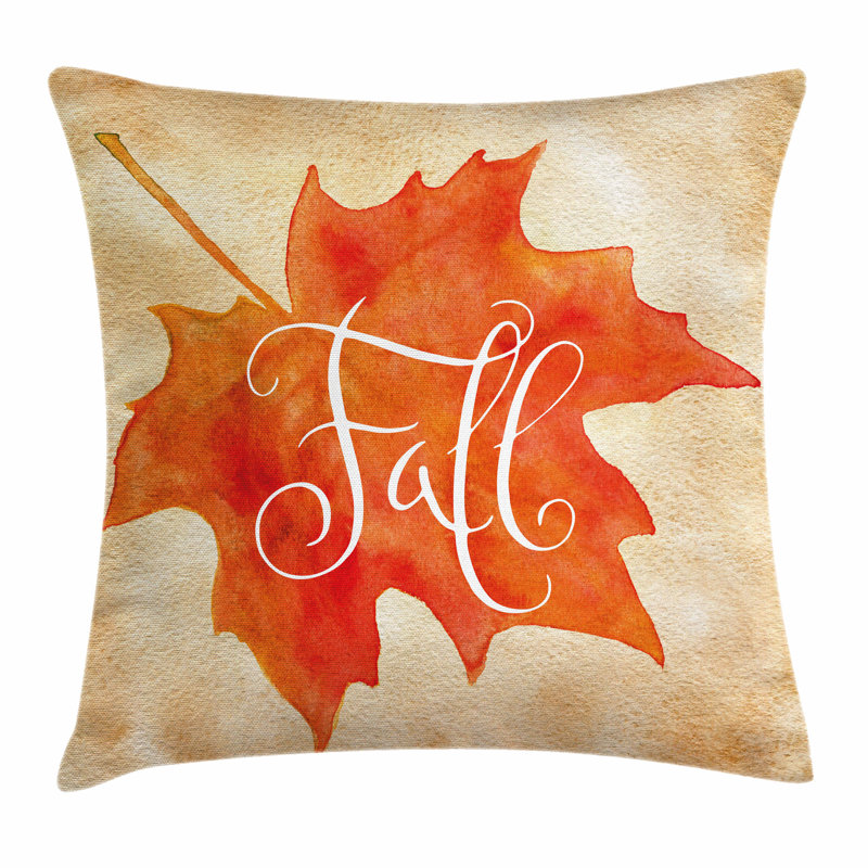 Fall Decor Pillow Cover, 18" x 18"