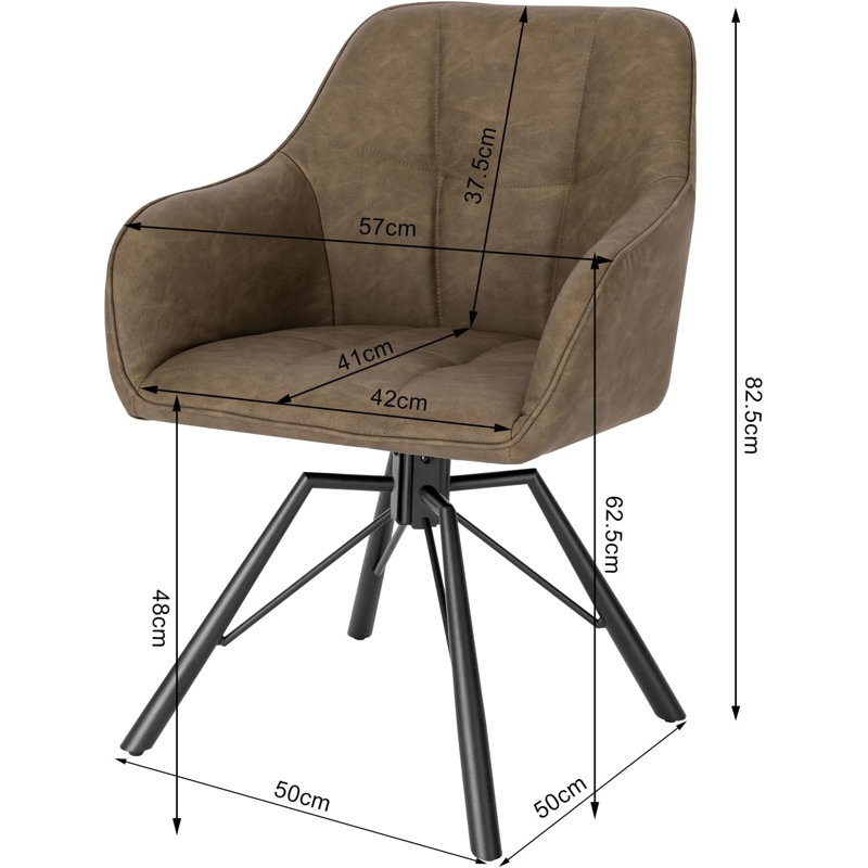 Armchair Set Holldorff, Brown