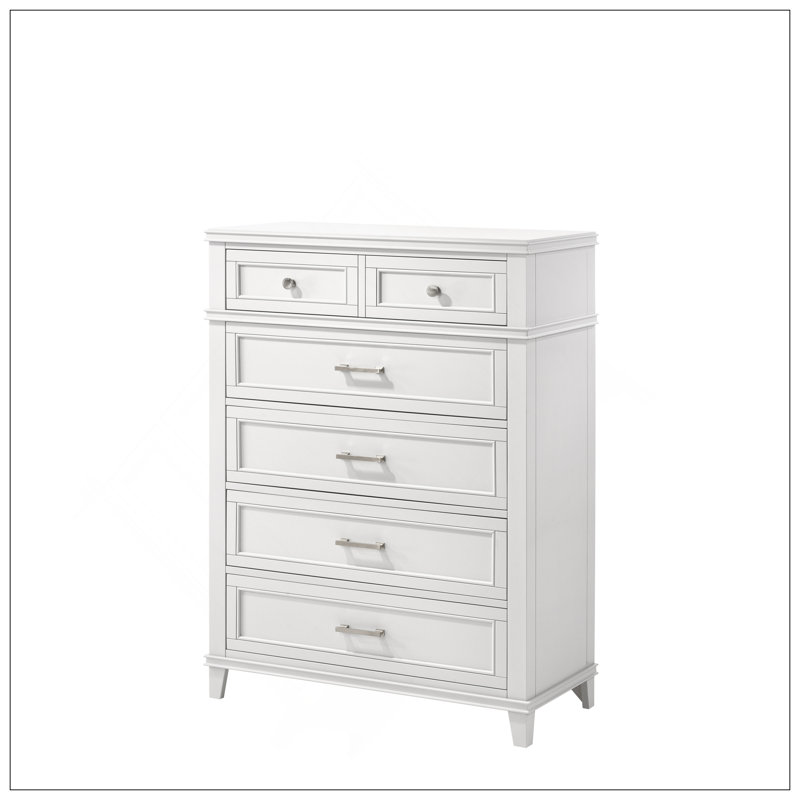 Commode blanche 5 tiroirs, Blanc