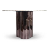 Marbelle - Martie 48" Dining Table - Toronto Sand Marble Finish