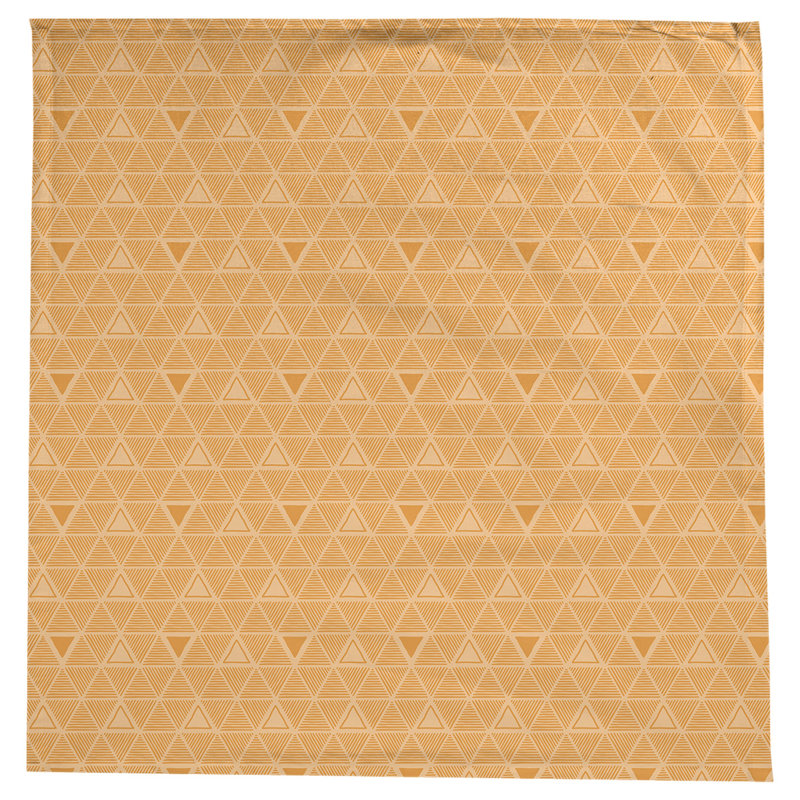 Nappe triangles dessinés à la main classiques, Orange clair