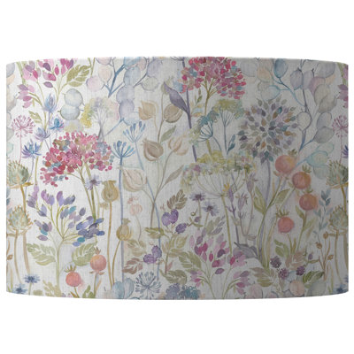 Cotton Round Lamp Shade in Pink