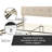 DeCoro Cambridge Upholstered Wooden Platform Bed Frame-877071289-877071268