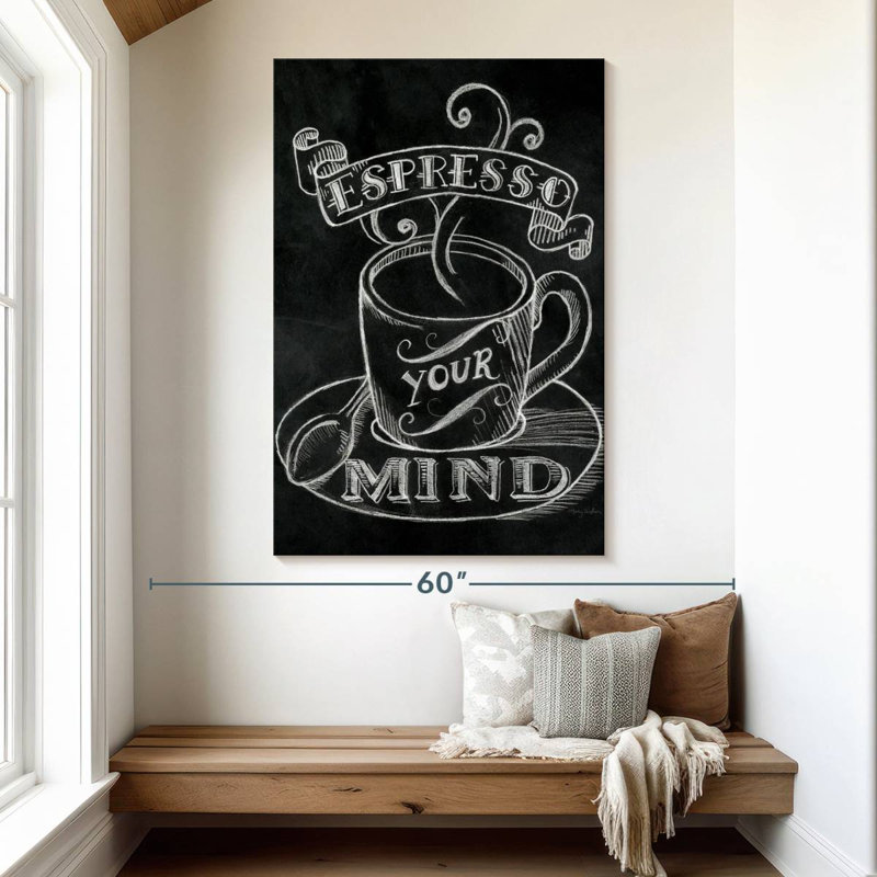Yarlin Espresso Your Mind No Border, 51" H x 34" W
