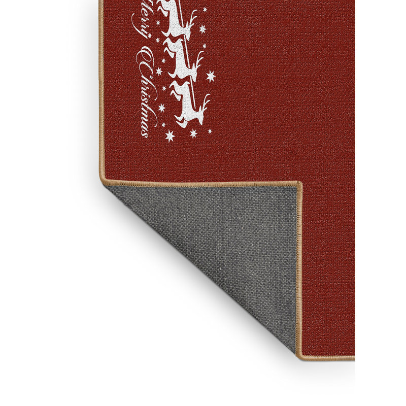Tapis de noël zone rouge, Rectangle 3 pi x 5 pi
