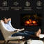 Foyer électrique 27 po, 1400 W, noir, offre une zone de détente semblable à une flamme, 1400 W, noir, 27 po, avec intensité de flamme réglable