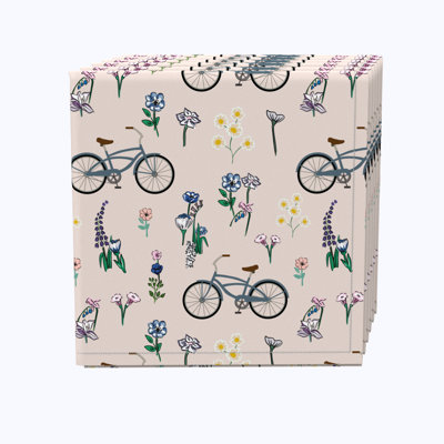 100% Cotton Floral Square Napkin