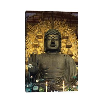 Great Buddha Statue in Todaiji Temple, Nara Prefecture, Japan 1 Piece Wrapped Canvas Wall Art