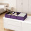 Ensemble de rangement de tiroir, paquet de 18 bacs de rangement pliables en tissu pour vêtements, chaussettes, sous-vêtements et petits articles - Solution d'organisation de commode et de garde-robe polyvalente-1282047558-1282047561