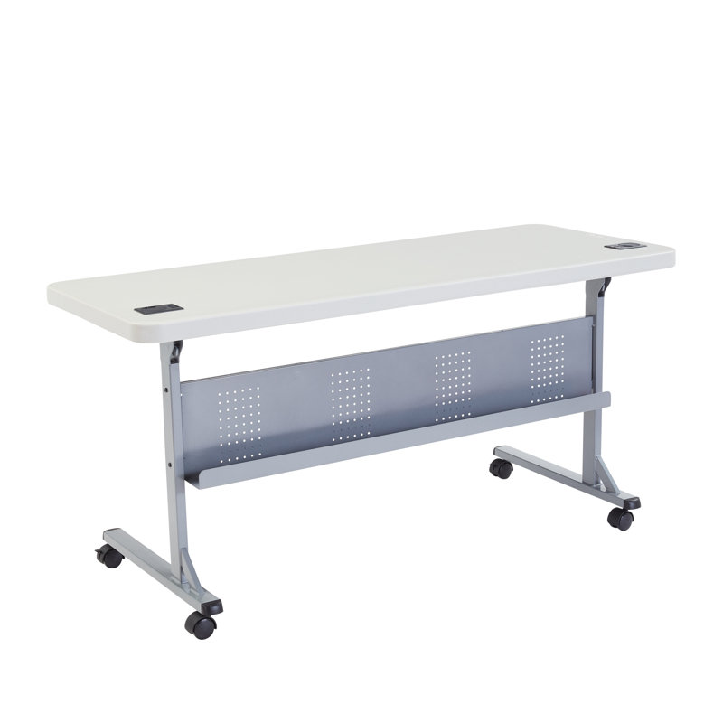 Flip-N-Store Training Table with Caster Wheels, 29.5" H x 60" W x 24" D