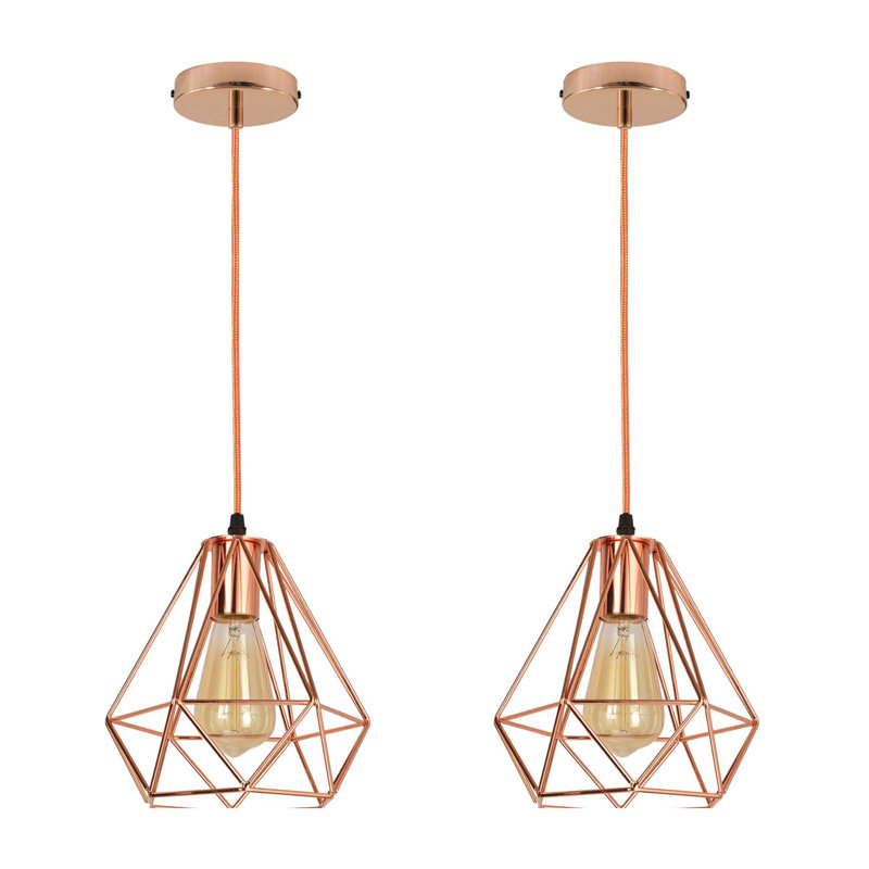 2 - Light Pendant, Rose Gold