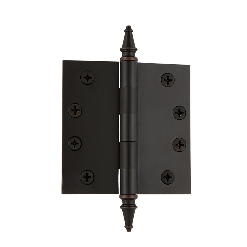 4'' x 4'' Brass Butt Bearing Hinge, Timeless Bronze