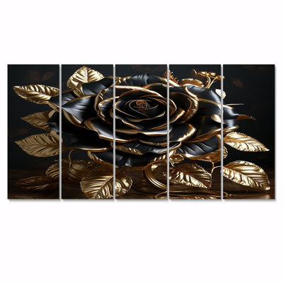 Dalhem - Rose Wall Art Set 5 Piece