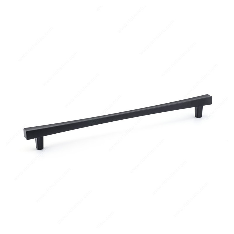 Expression Transitional Metal 10 1/8" Centre to Centre Bar Pull, Matte Black