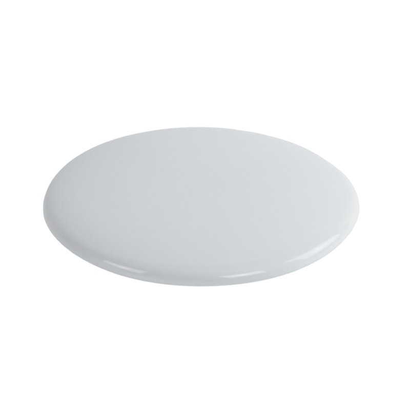 Lavabo de salle de bain vasque rectangulaire en céramique Fuji, Aucun trou