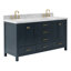 Meuble-lavabo double autoportant 67 po avec plateau en marbre Cambridge-132355252-90865108