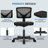 Desk and Chair Set: 48 Inch Computer Desk & Height Adjustable Black Mesh Chair-97465240