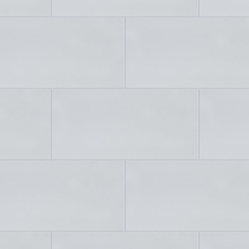 Carreau de plancher et de métro en porcelaine 5 po x 10 po Biotech, Blanco mat