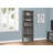 Transitional Bookcase Grey Wood-Look Shelf Unit | 3 Adjustable & 2 Fixed Shelves | Space-Saving | Anti-Tipping Hardware-1006005392