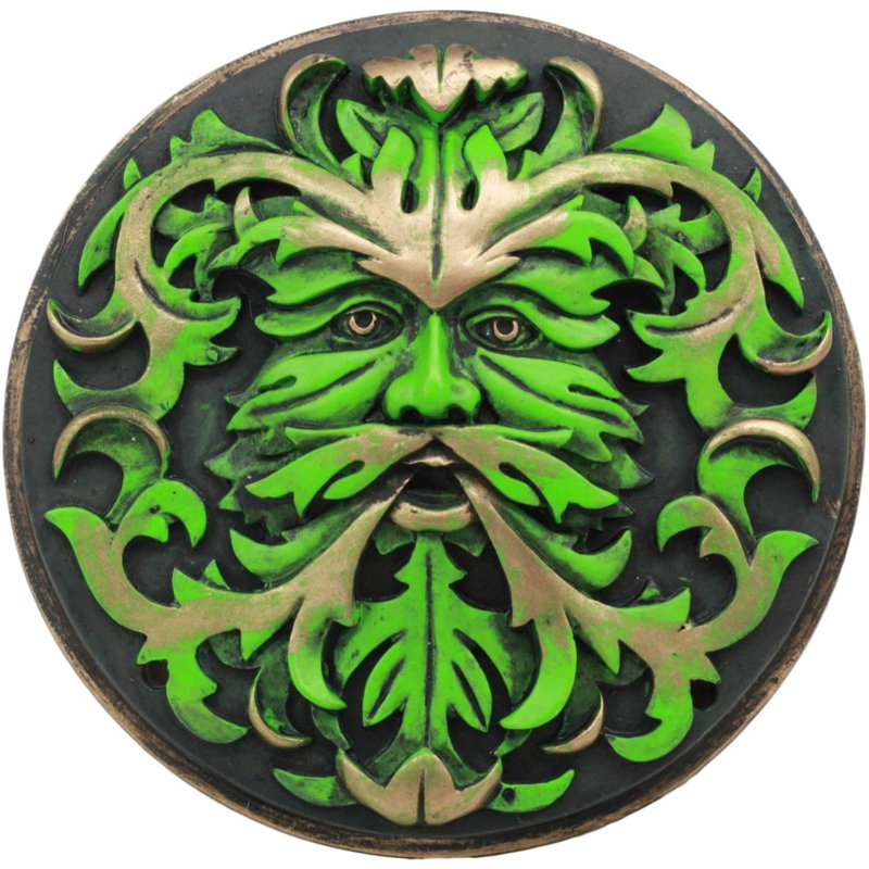 Angelysse Oberon Zell, dieu Greenman, plaque
