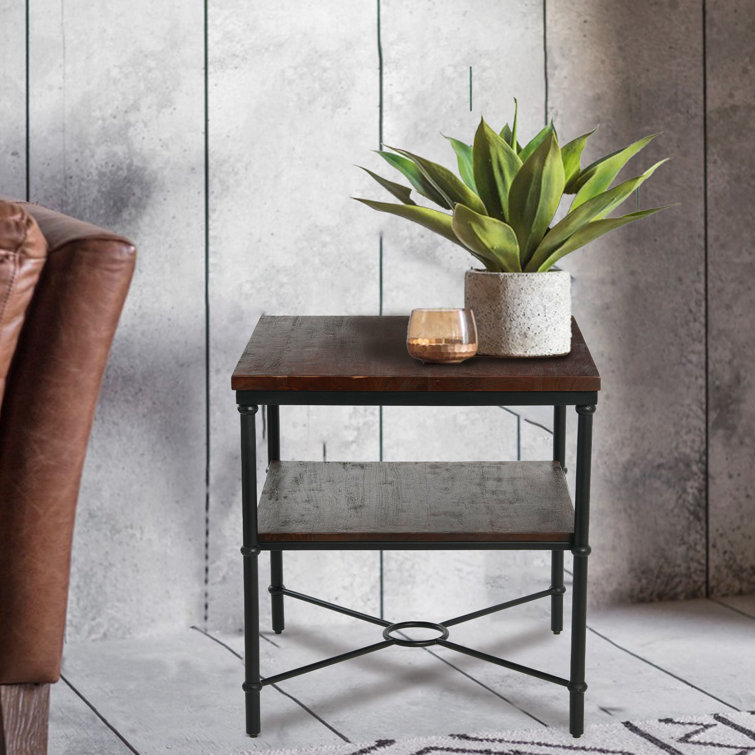 Katura Solid Wood Top End Table